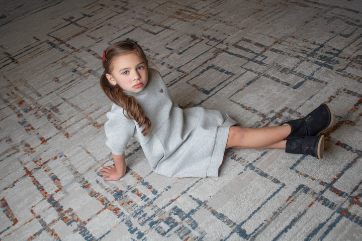 dress scuba sweatshirt with pockets - grey