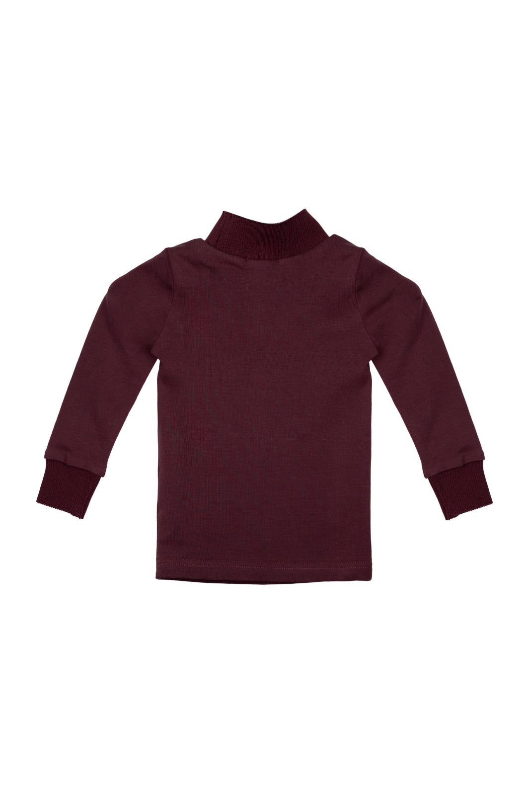 top l/s turtleneck with label - plum