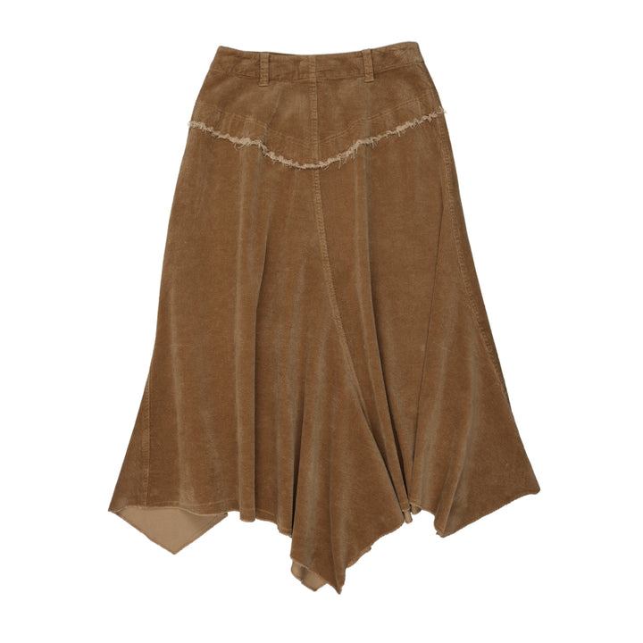 skirt corduroy asymmetrical - camel