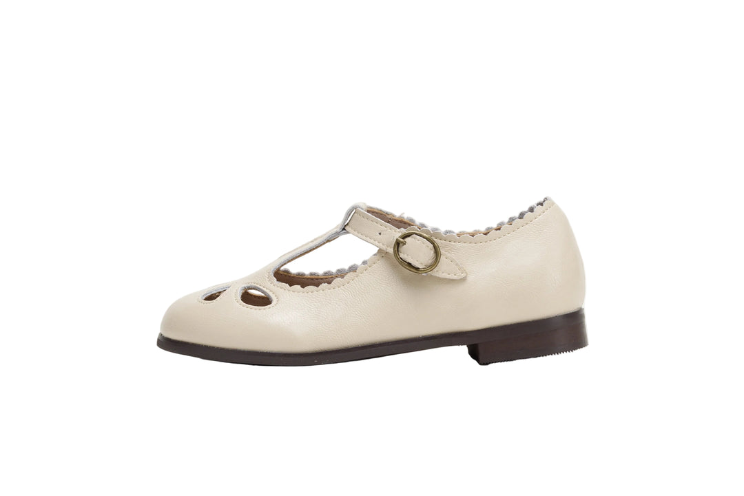 shoes eyelet t straps - pink