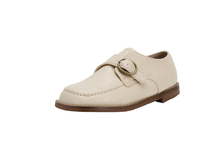 shoes monk strap loafers - vanilla