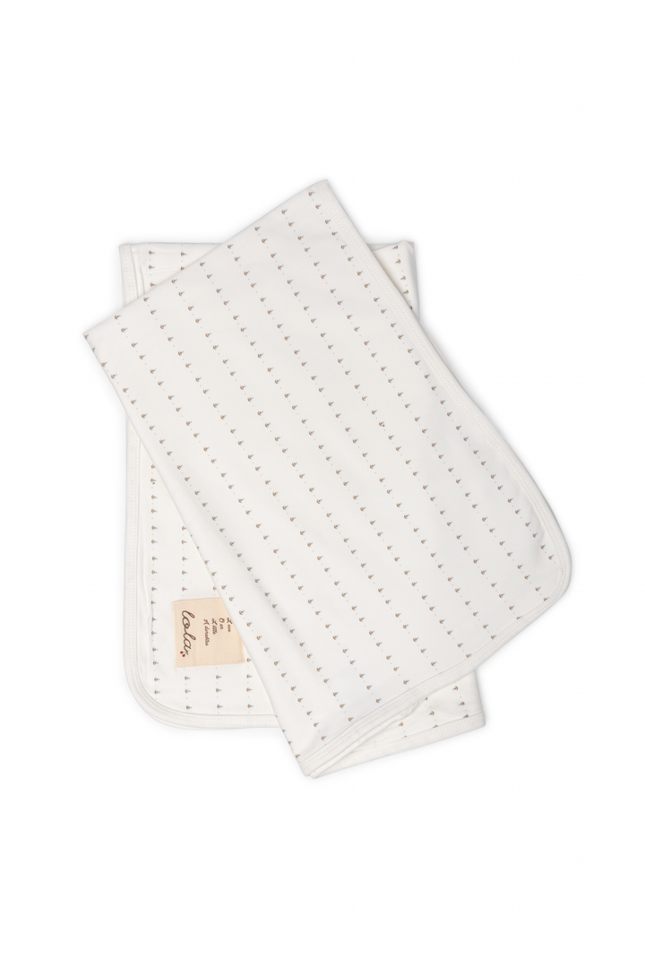 set footie velour mini tulips with hat and blanket - powder blue