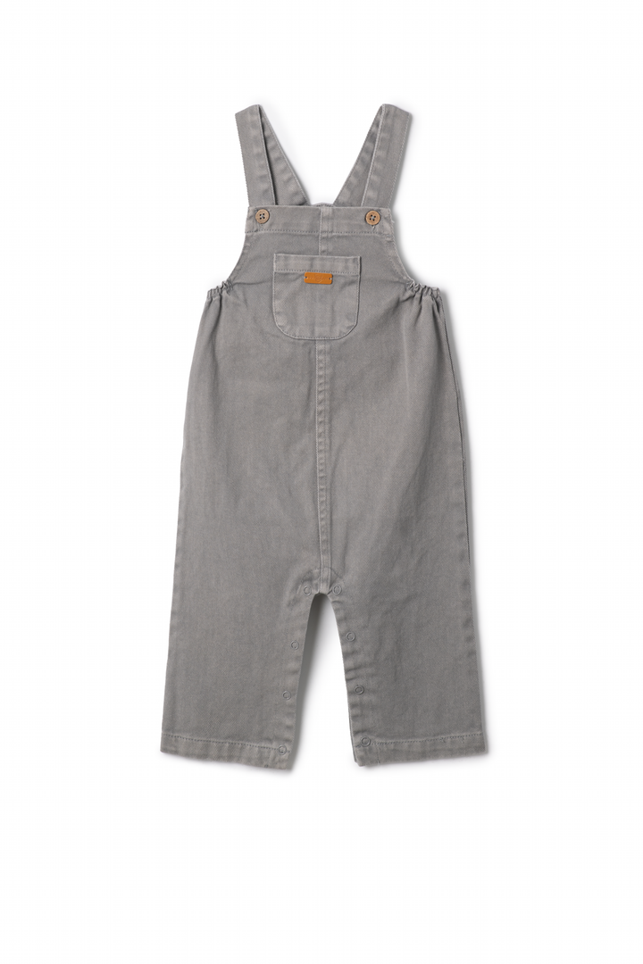 one piece long overalls - grey