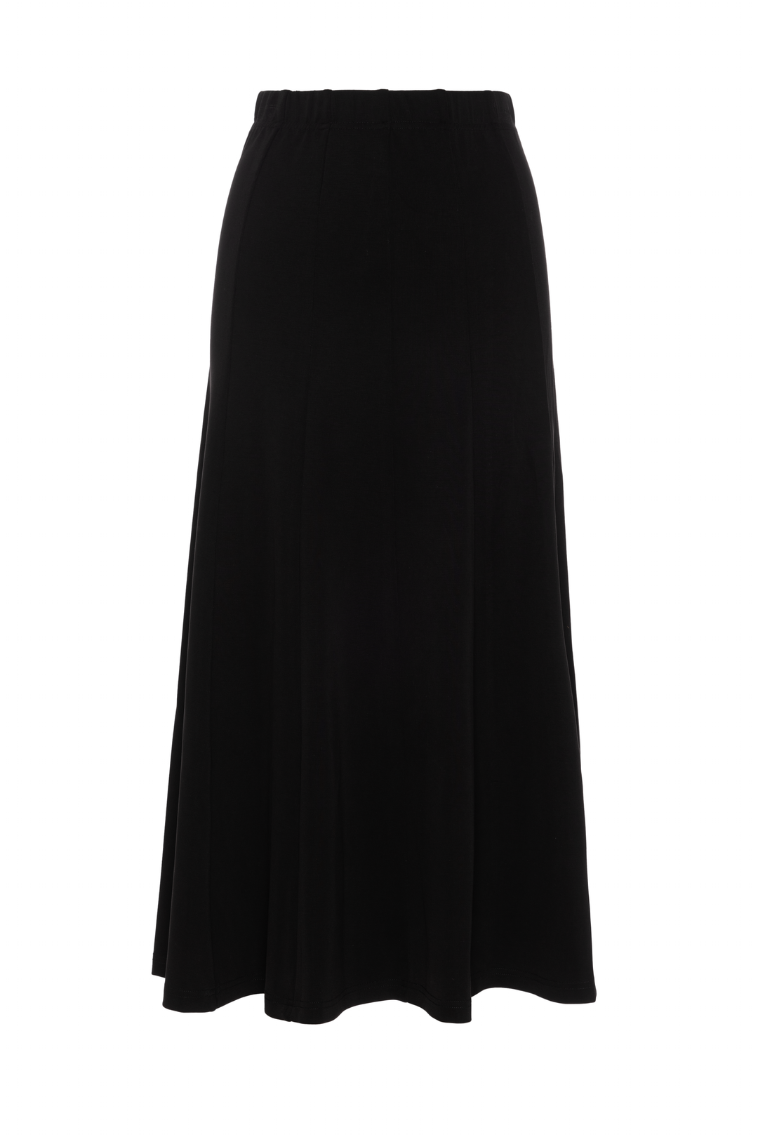 skirt midi buckle waist - black
