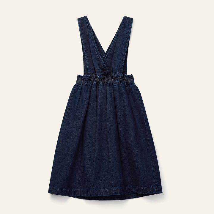 dress denim pinafore jumper - rinse wash