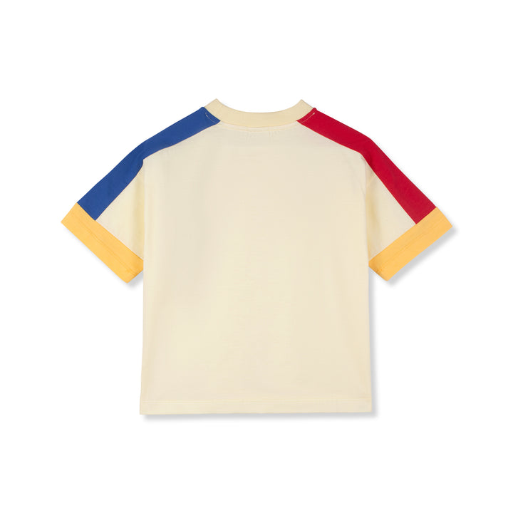 tee s/s color block - lemon
