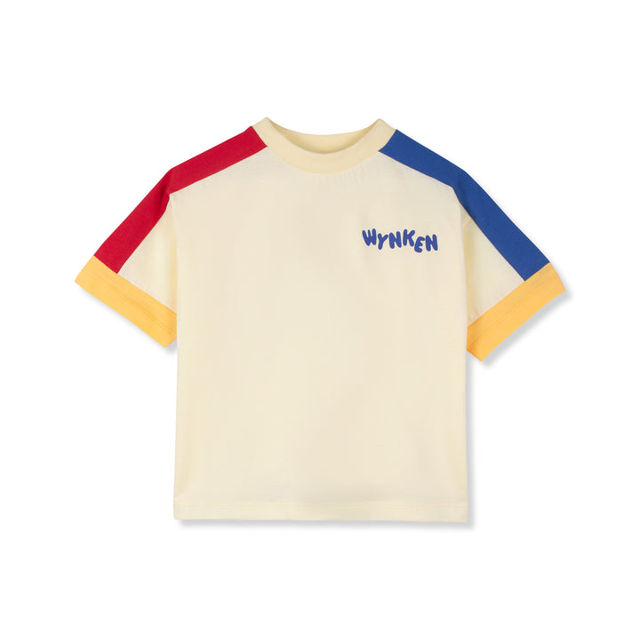 tee s/s color block - lemon