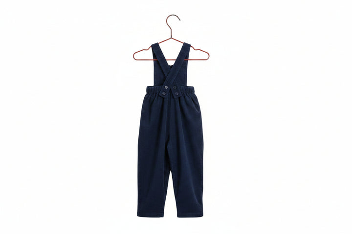 one piece soft corduroy romper - navy