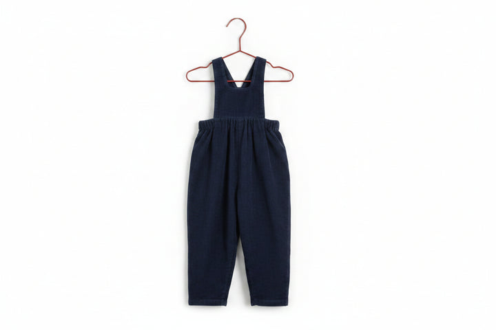 one piece soft corduroy romper - navy