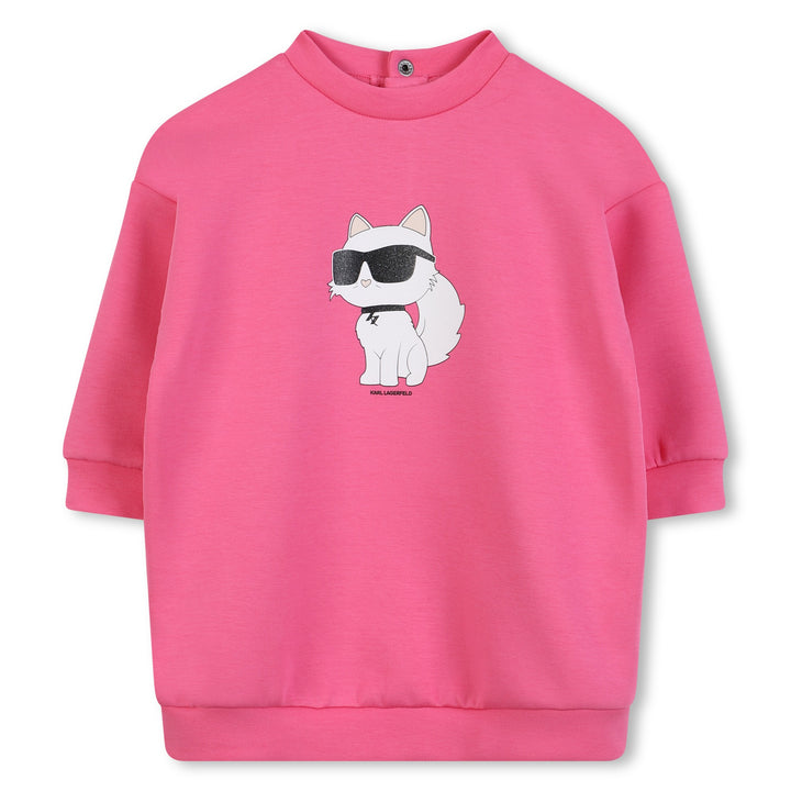 dress graphic sweater - sangria sunset-48v