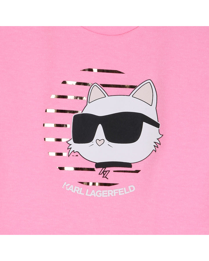 dress cat logo sweat - pink-462
