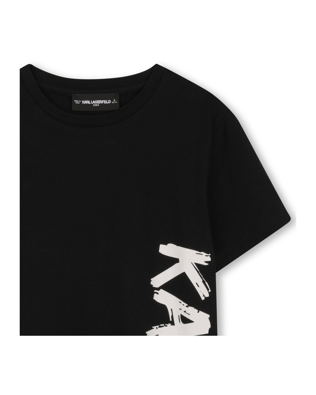 tee s/s side logo - black-09b