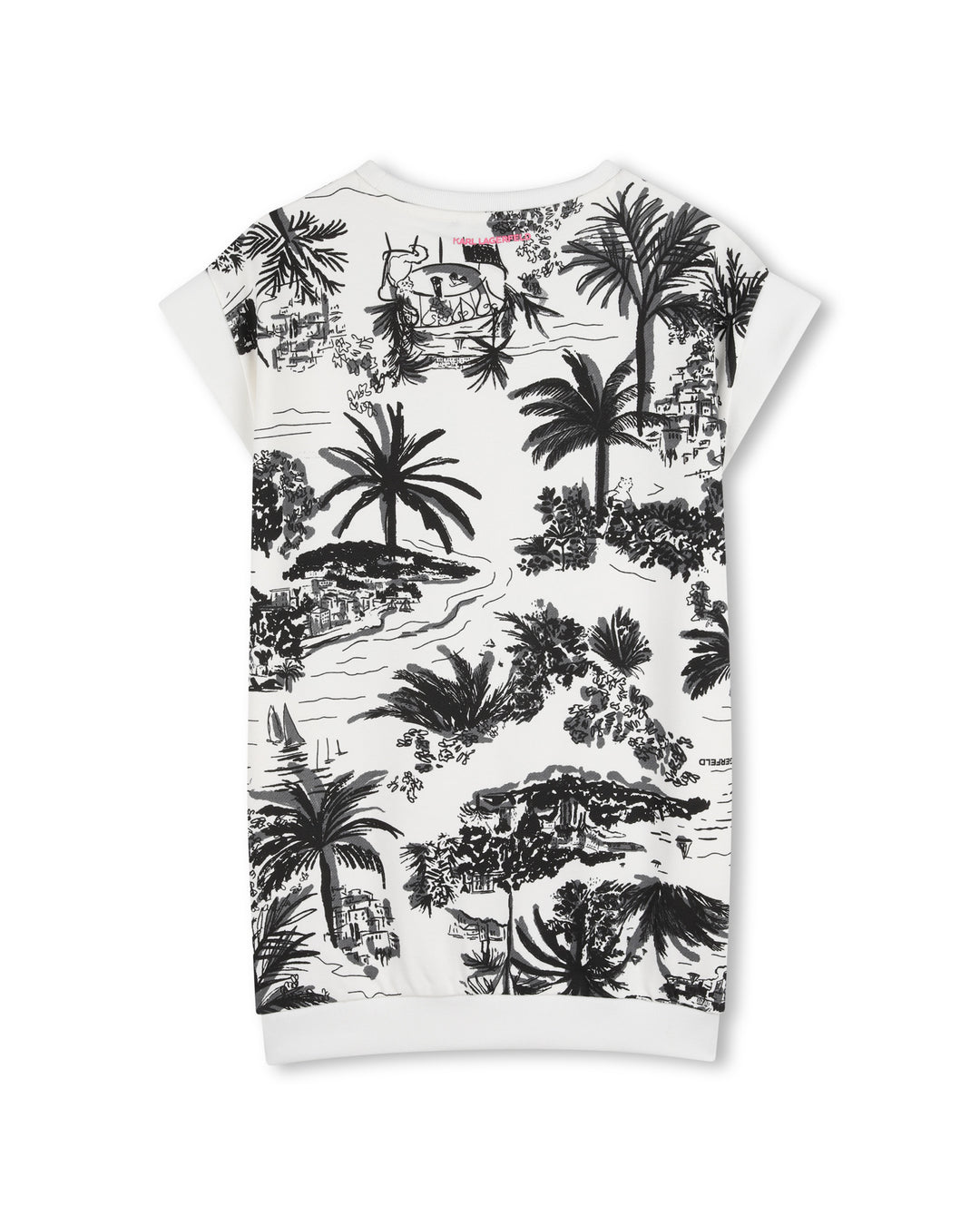 dress s/s tropical logo sweat - off white black-n70