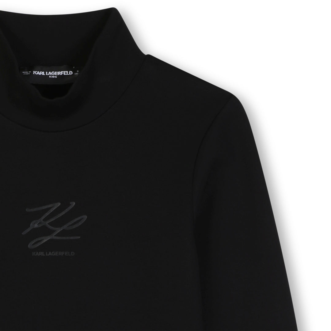 tee l/s autograph logo mockneck - black-09b