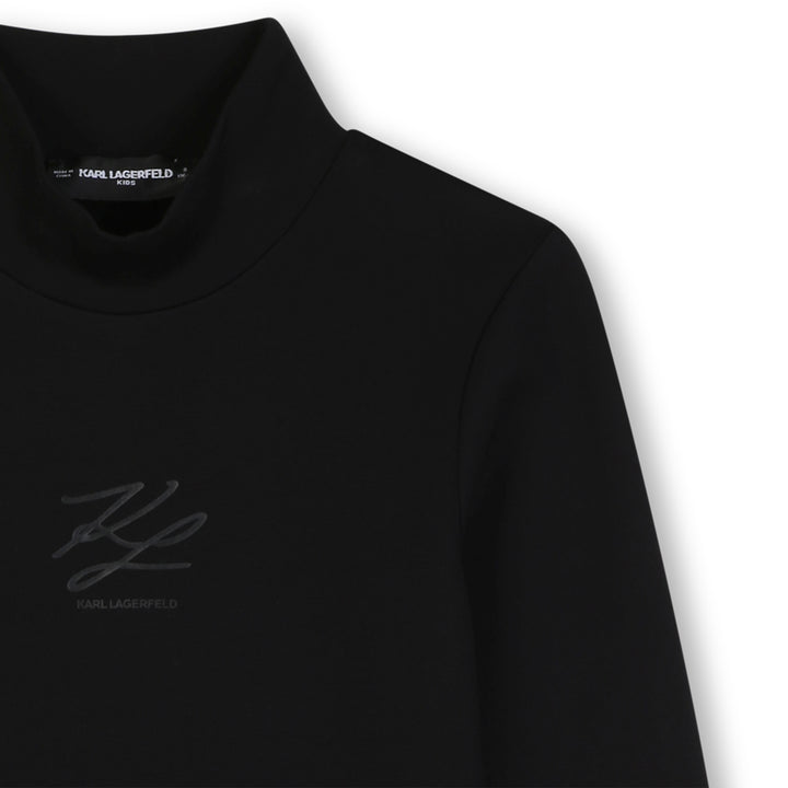 tee l/s autograph logo mockneck - black-09b