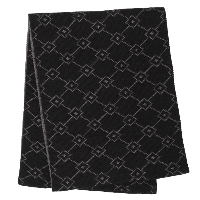 scarf diamond texture - charcoal-288