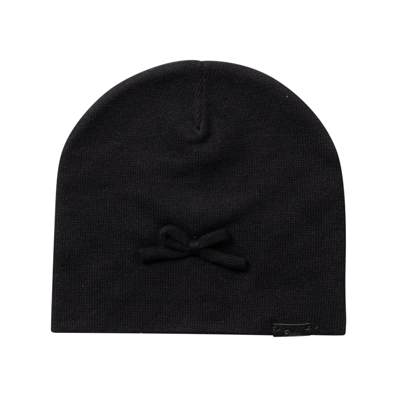 hat knit bow - black-9