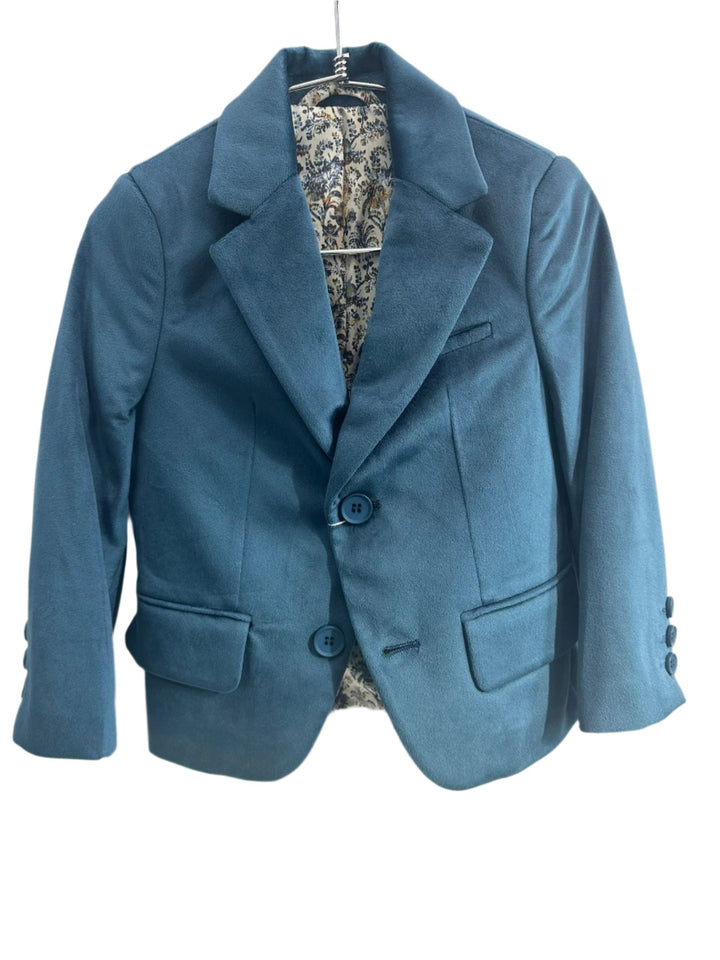 blazer velvet - denim blue