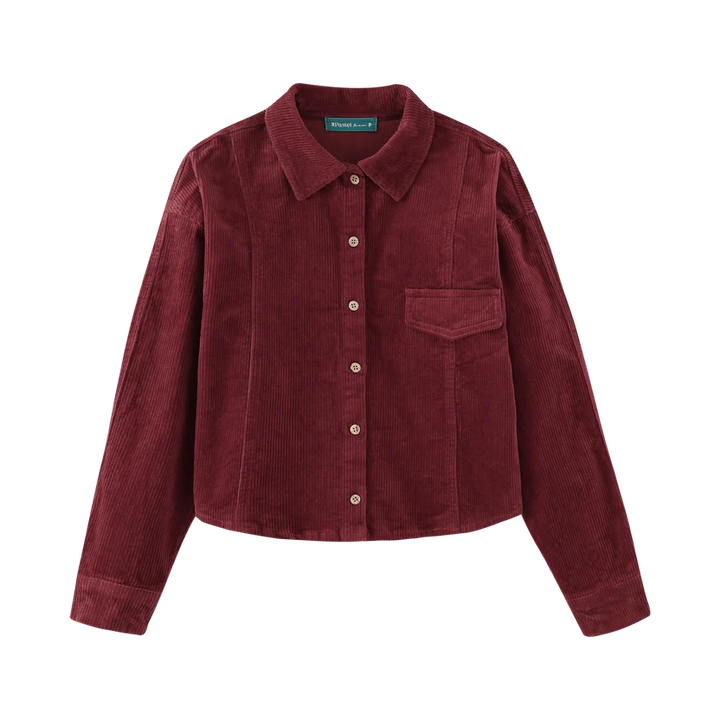 shirt l/s corduroy - sherbert