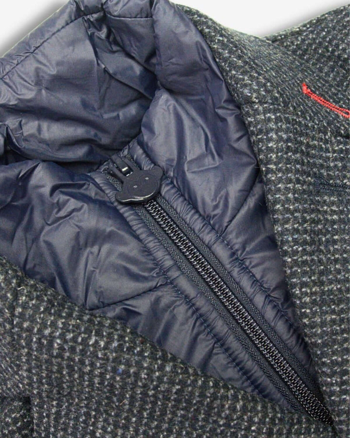 coat city over wool checkered - checkered ink