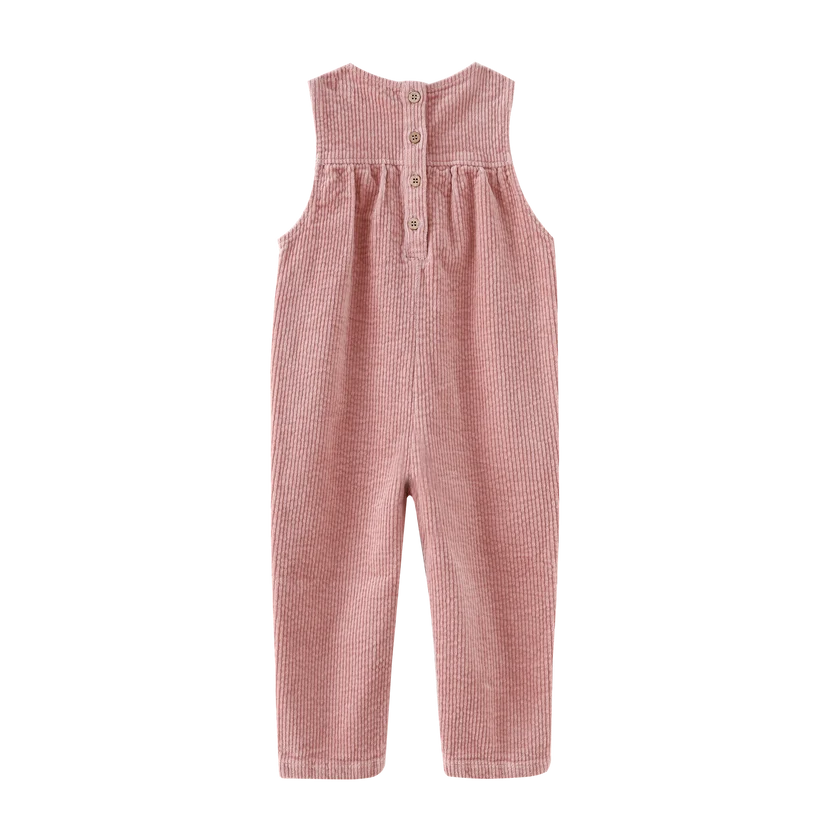 one piece corduroy overall - pink