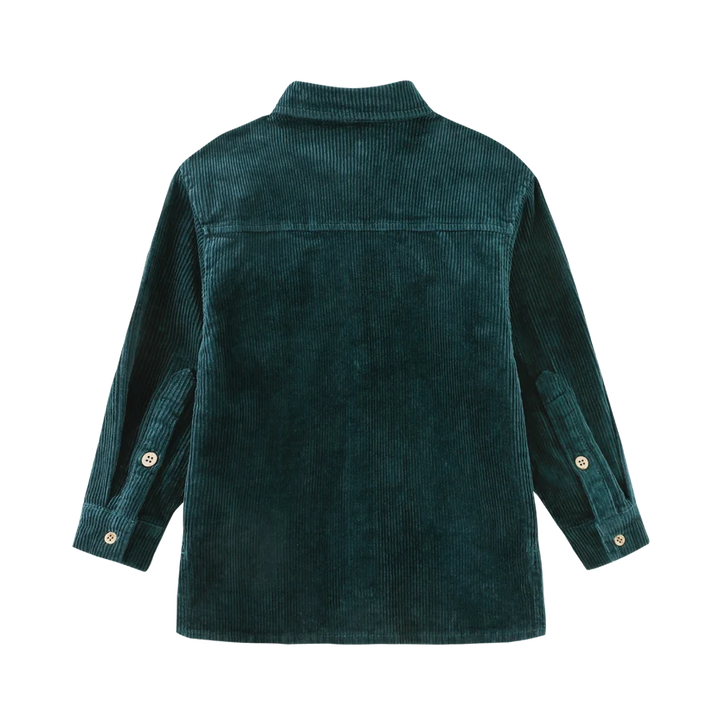 shirt l/s corduroy - teal