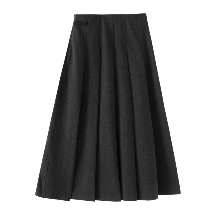 skirt with side strap - grey