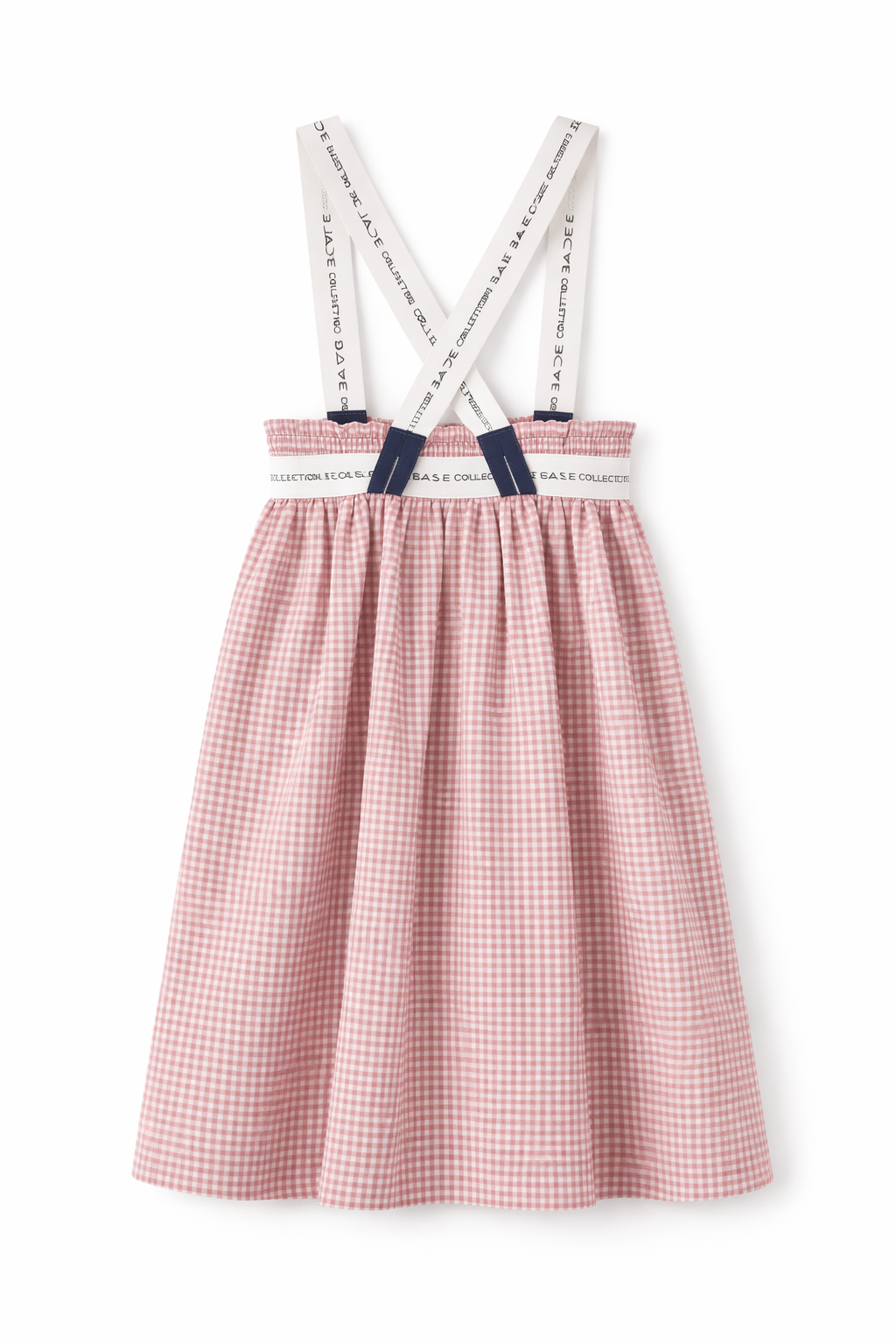 dress gingham jumper - pink