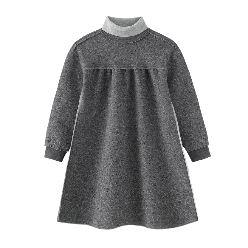 dress high waisted turtlneck - grey