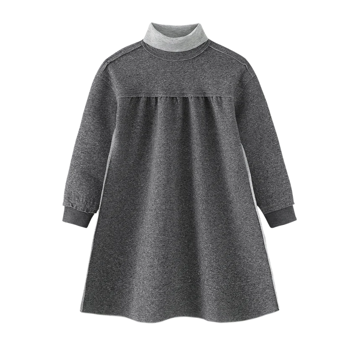 dress high waisted turtlneck - grey