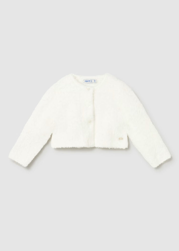 cardigan mohair cropped - natural-065