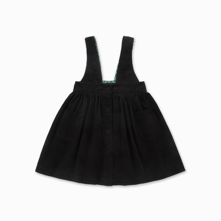 dress soft corduroy pocket jumper - black