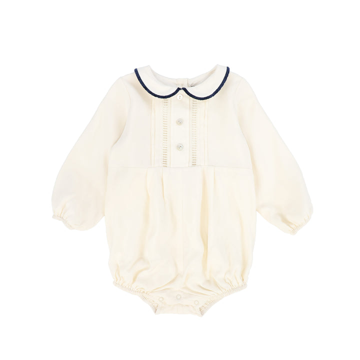 one piece will romper with velvet trim - black