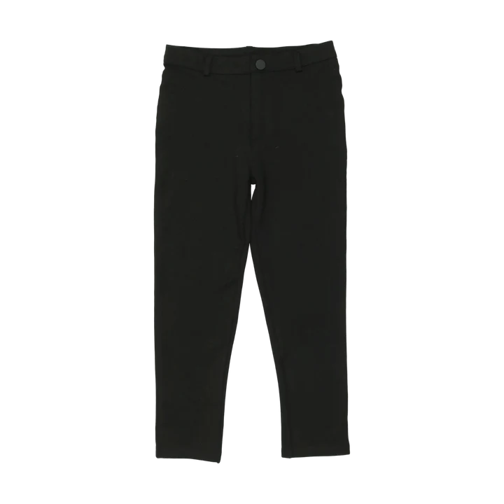 pants stretch knit - black