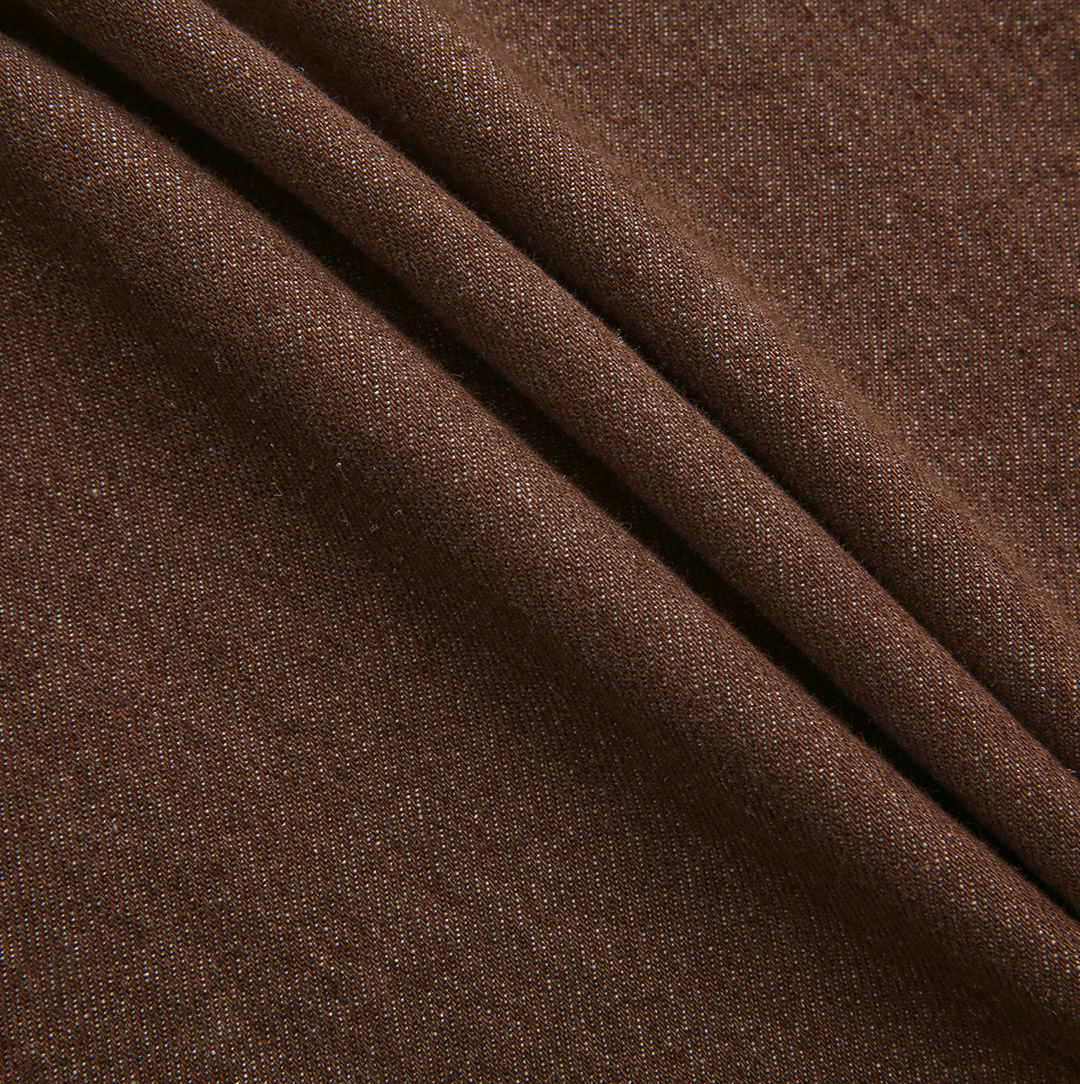 skirt denim yoke - brown