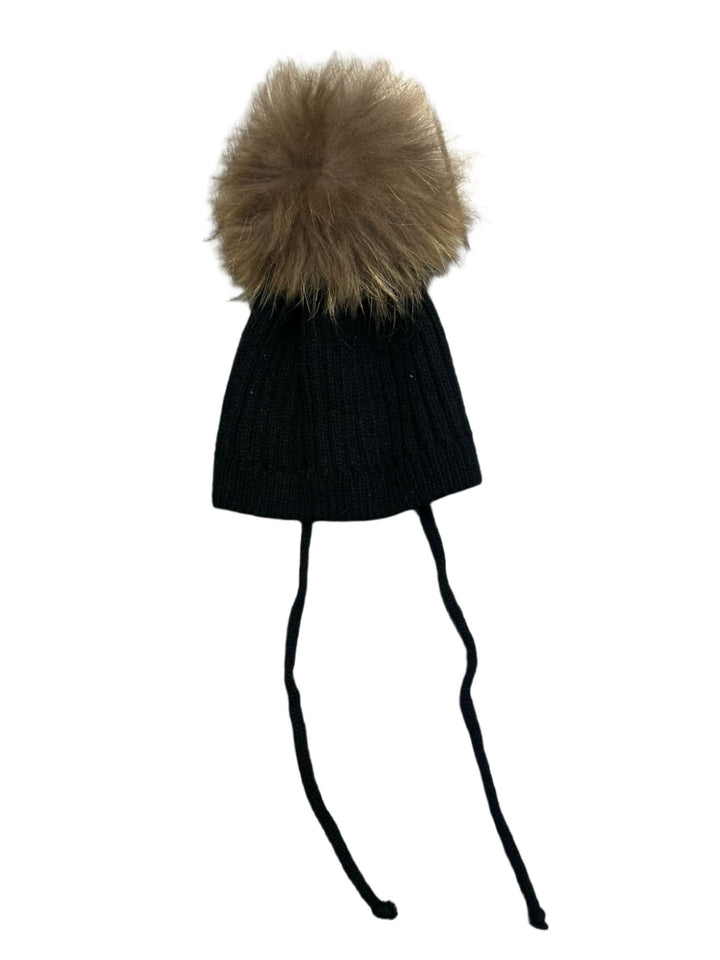 hat pom pom - black