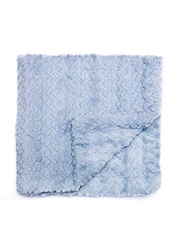 blanket solid fur  - blue/75