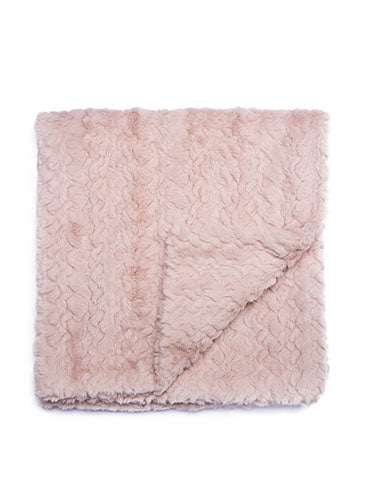blanket solid fur  - pink/74