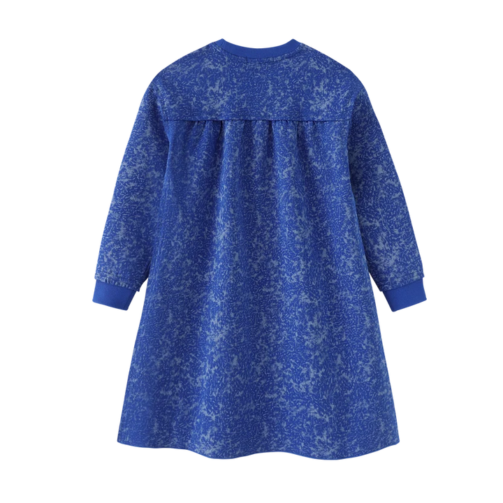 dress high waisted drop shoulder - royal blue