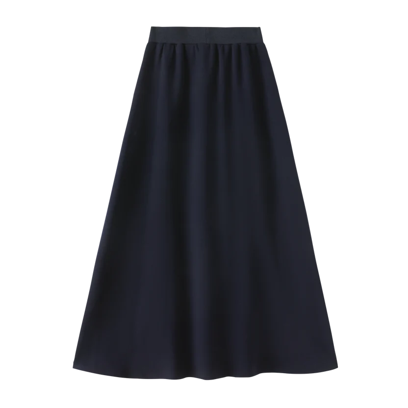 skirt ponte with pockets - navy