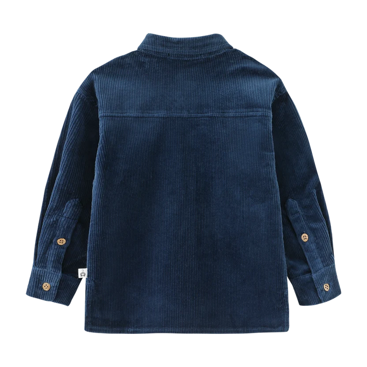 shirt l/s corduroy - royal blue