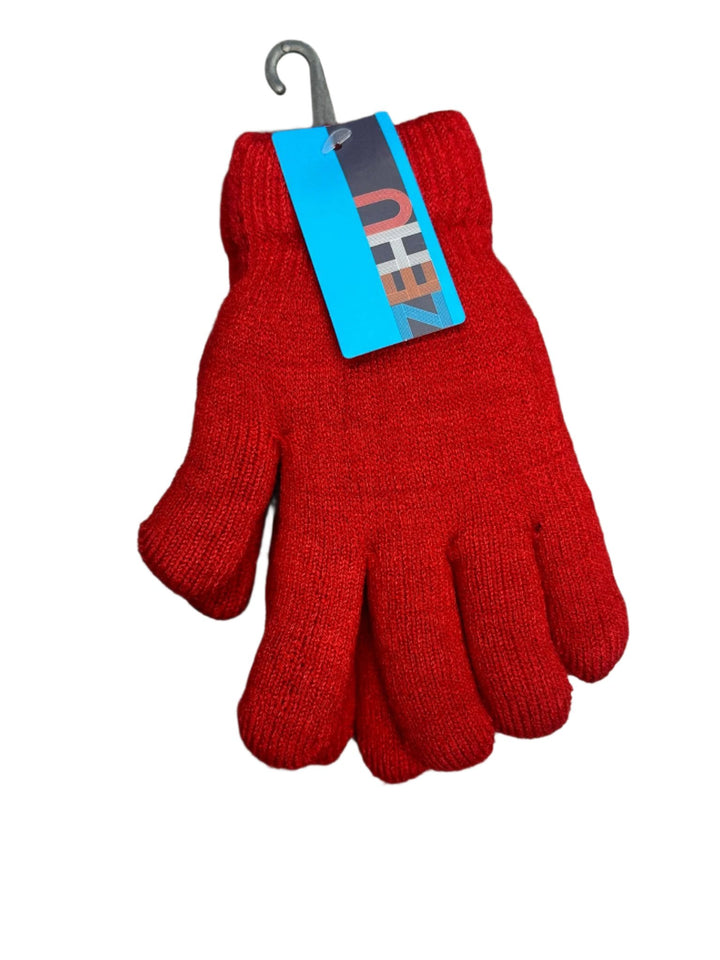 gloves double layer - red