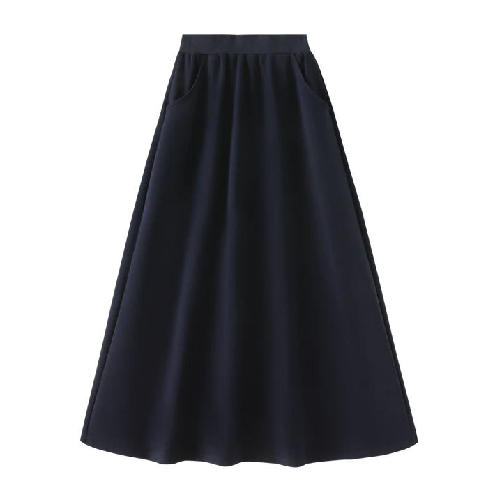 skirt ponte with pockets - navy