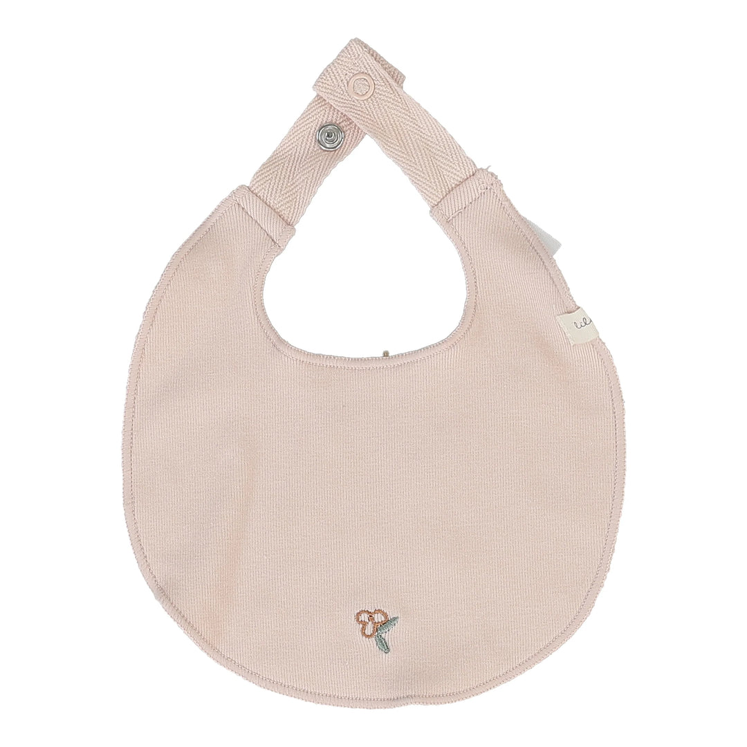 bib bud print - soft pink