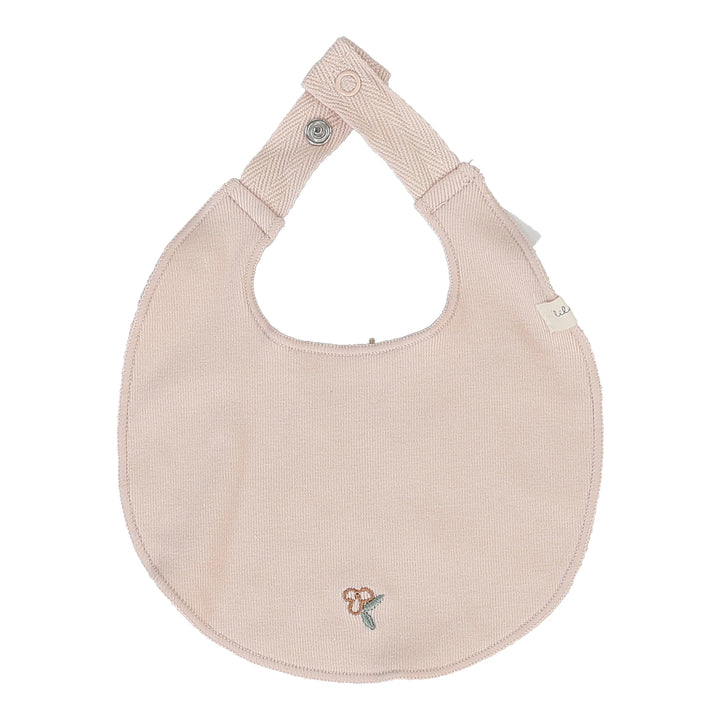 bib bud print - soft pink