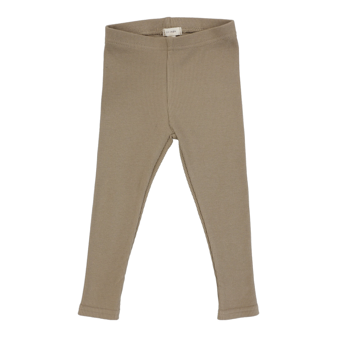 leggings ribbed - camel