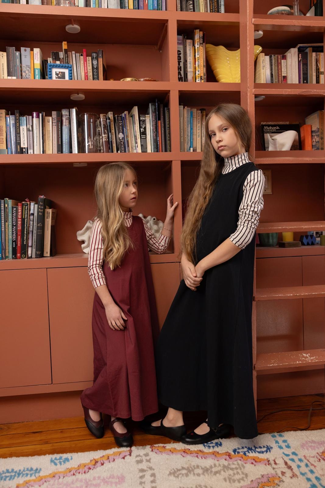 maxi dress vertical stripes - burgundy