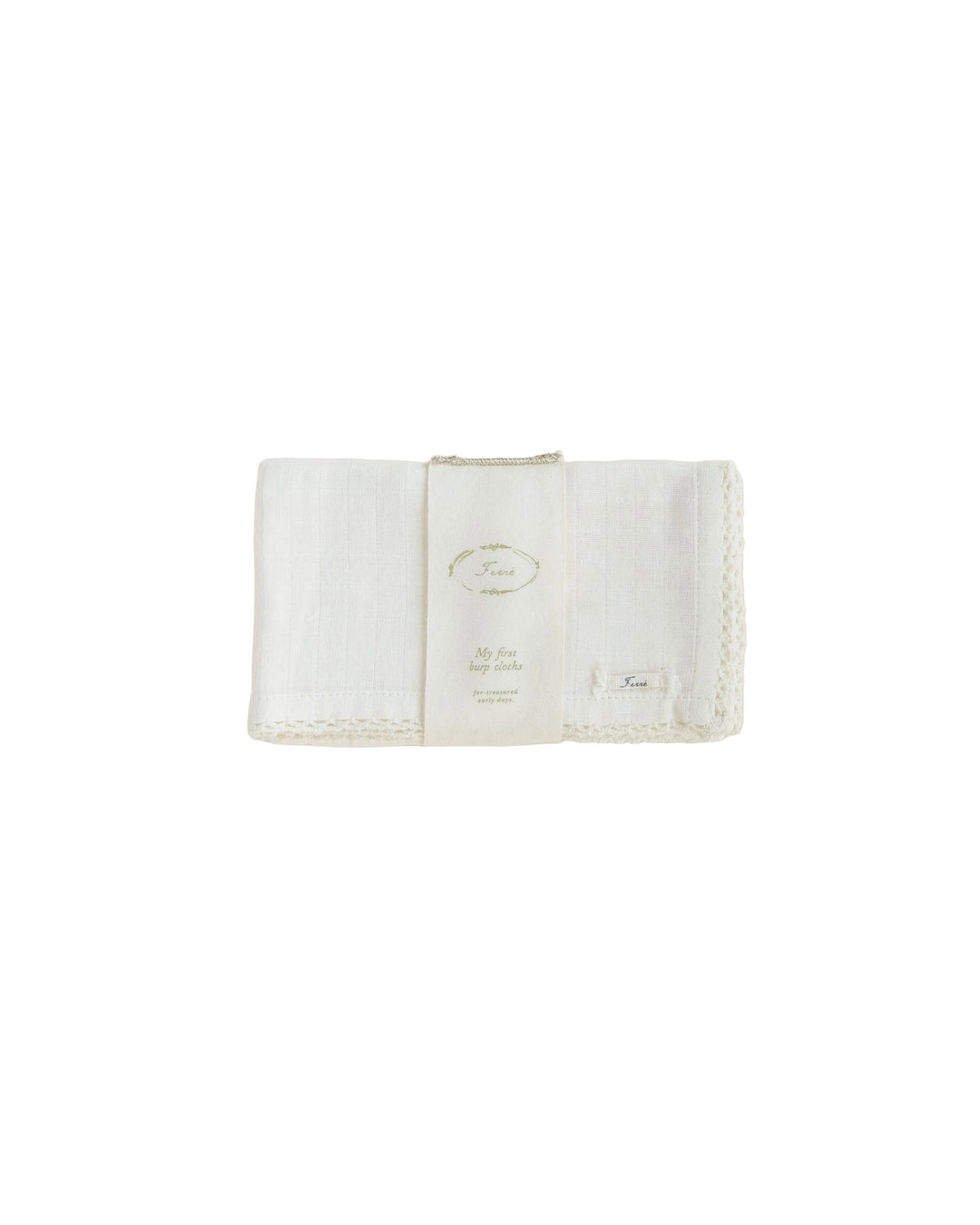 diapers solid gauze burp cloth 2 pack - dove white