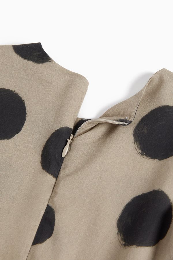 dress polka dot high low jumper - polka mocha-77