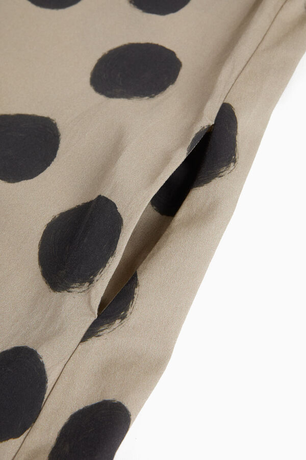 dress polka dot high low jumper - polka mocha-77